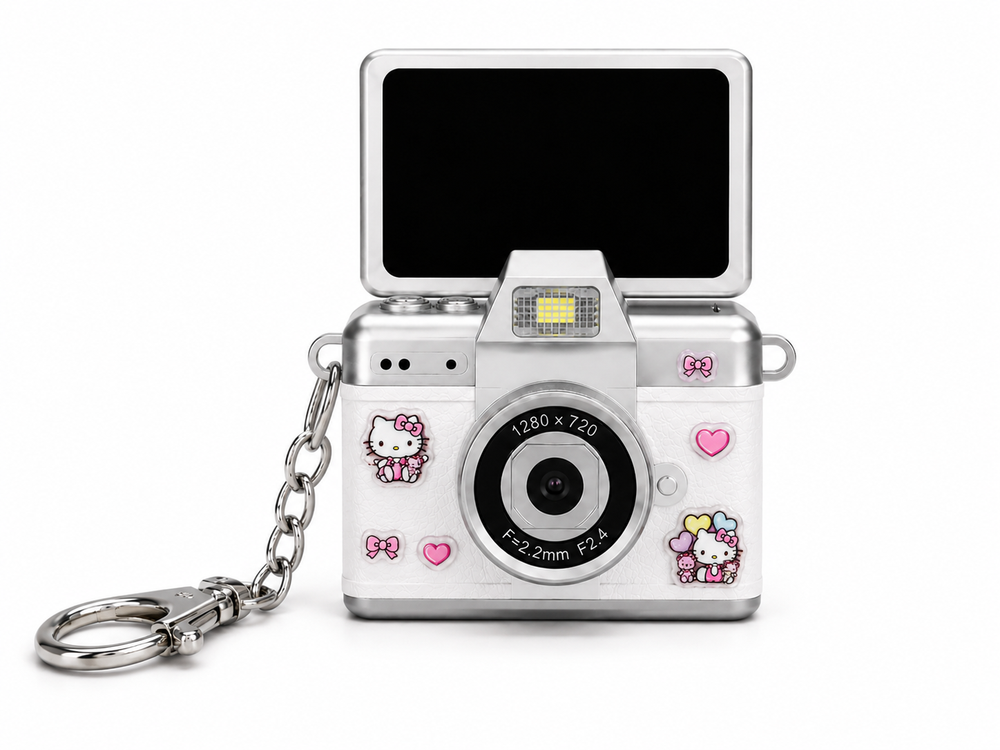 Mini Digitale Retro Camera + STICKERS Cherry Bow Editie