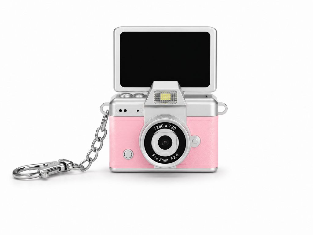 Mini Digitale Retro Camera + STICKERS Cherry Bow Editie