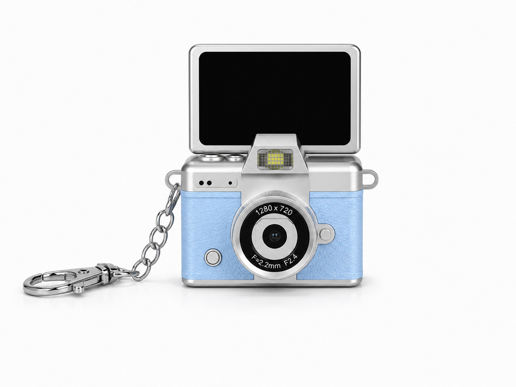 Mini Digitale Retro Camera + STICKERS Cherry Bow Editie