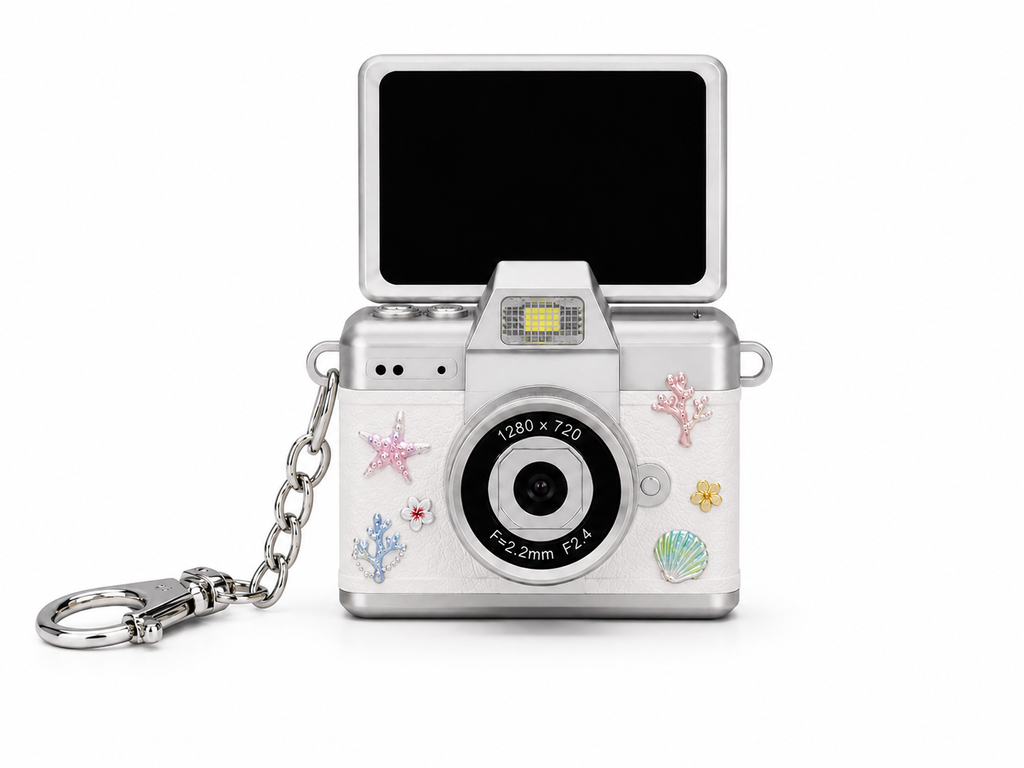 Mini Digitale Retro Camera + STICKERS Cherry Bow Editie