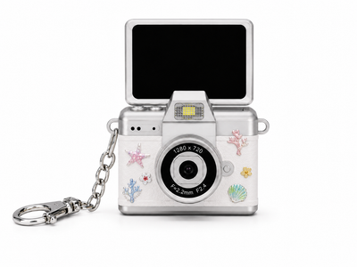 Mini Caméra Rétro Digitale + STICKERS Seashell Dreams Edition