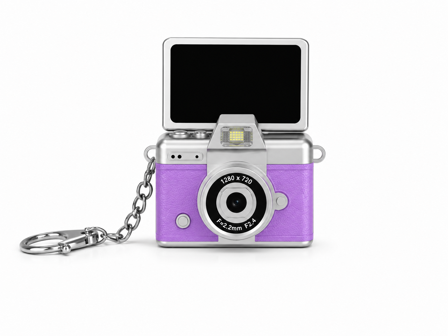 Mini Digitale Retro Camera + STICKERS Blue Bow Editie